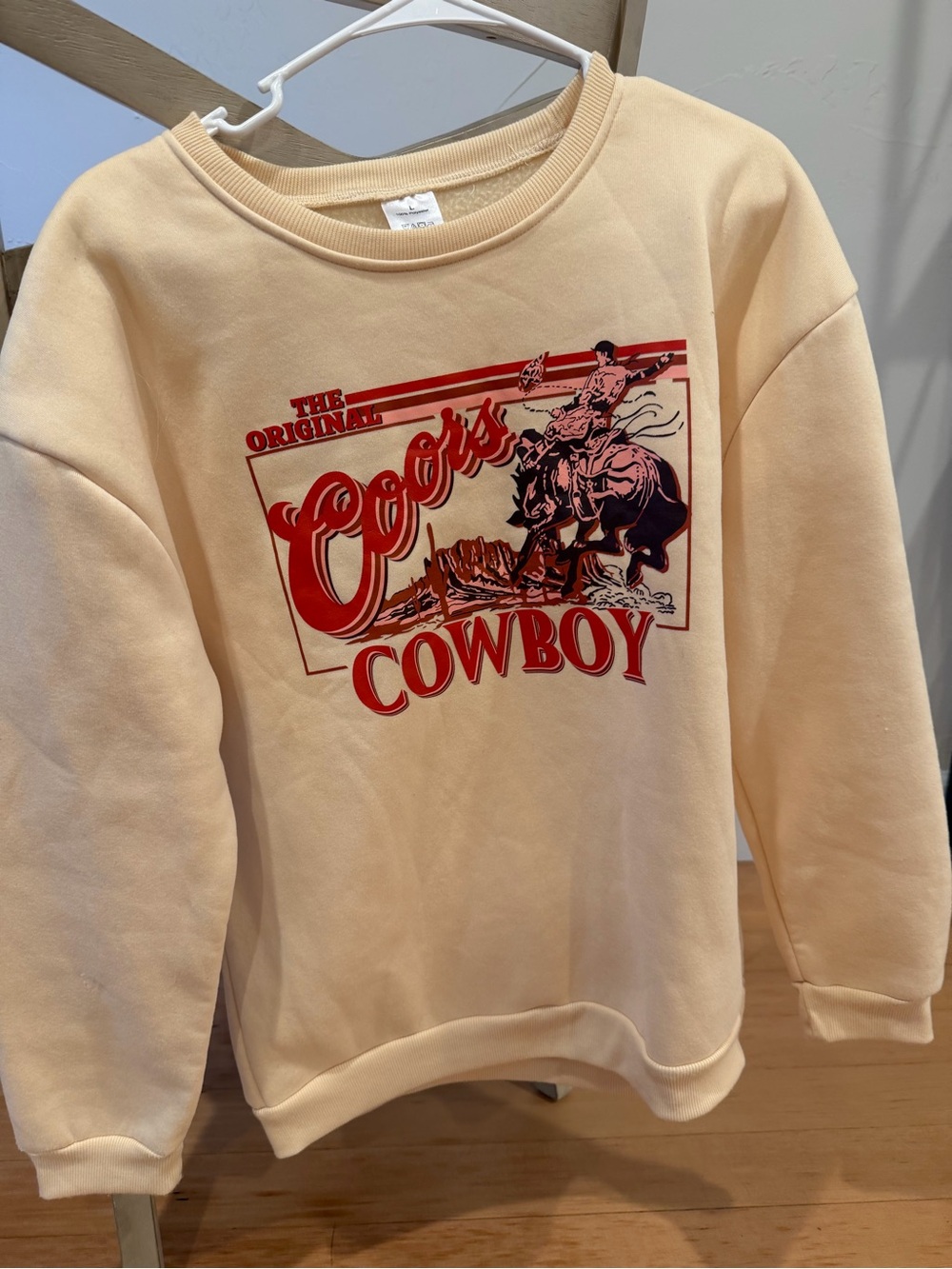 Cowboy Graphic Sweatshirt - Cream